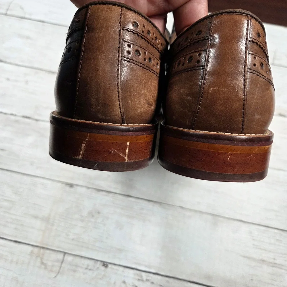 Johnston & Murphy leather has